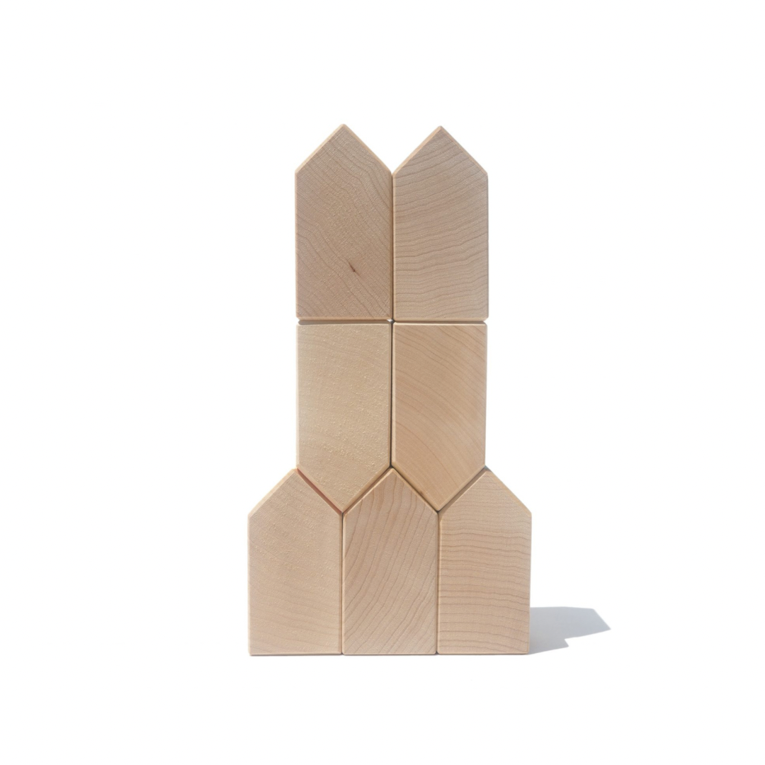 Casitas arcoíris de madera pastel Ocamora