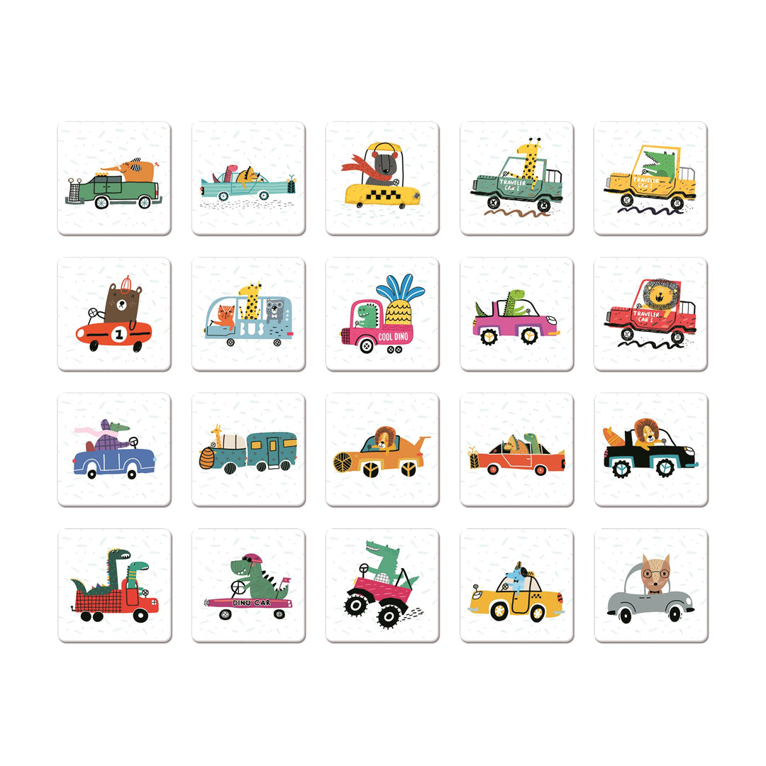 Juego de memoria Ludattica MemoBox Automóviles