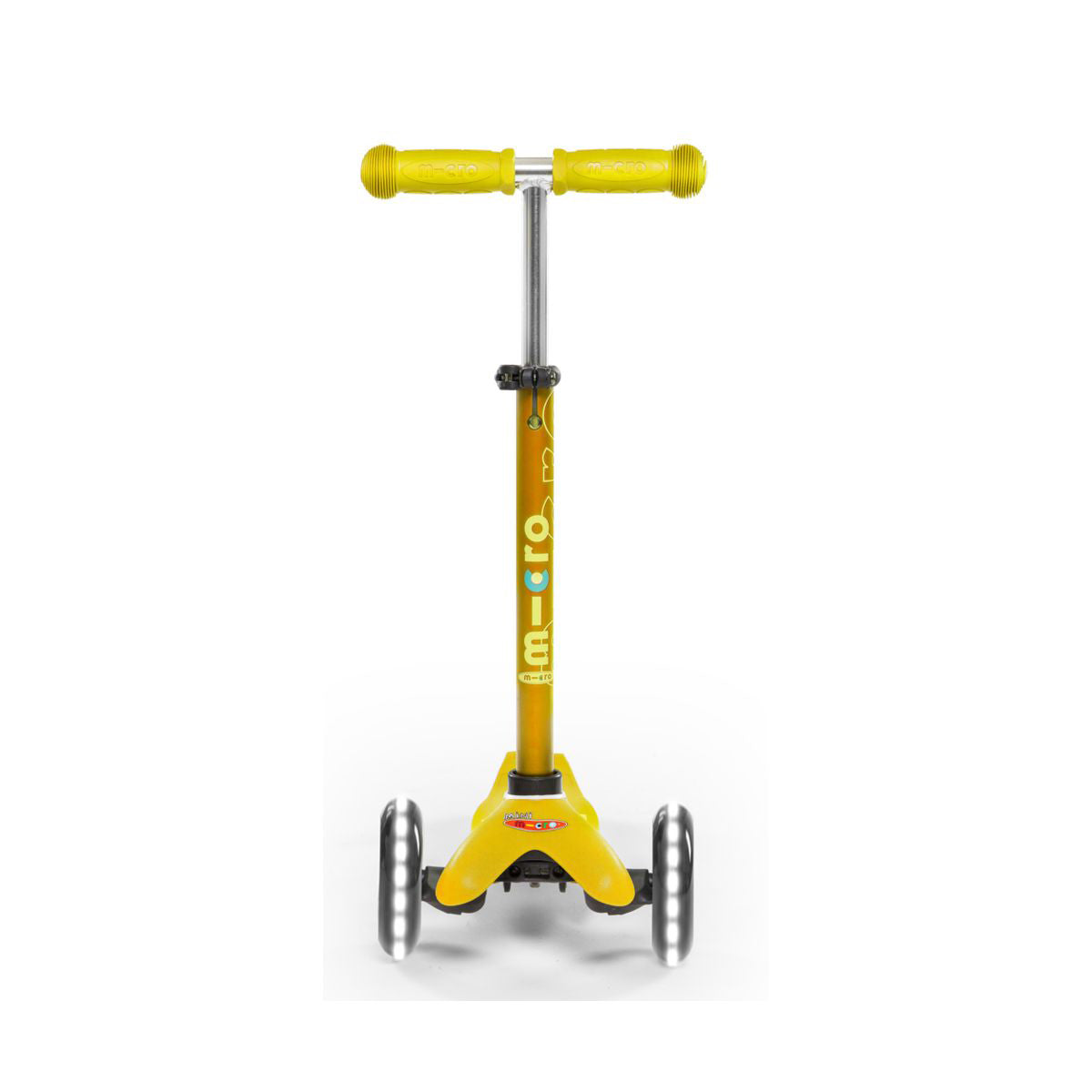 Patinete Micro mini Deluxe Led Amarillo