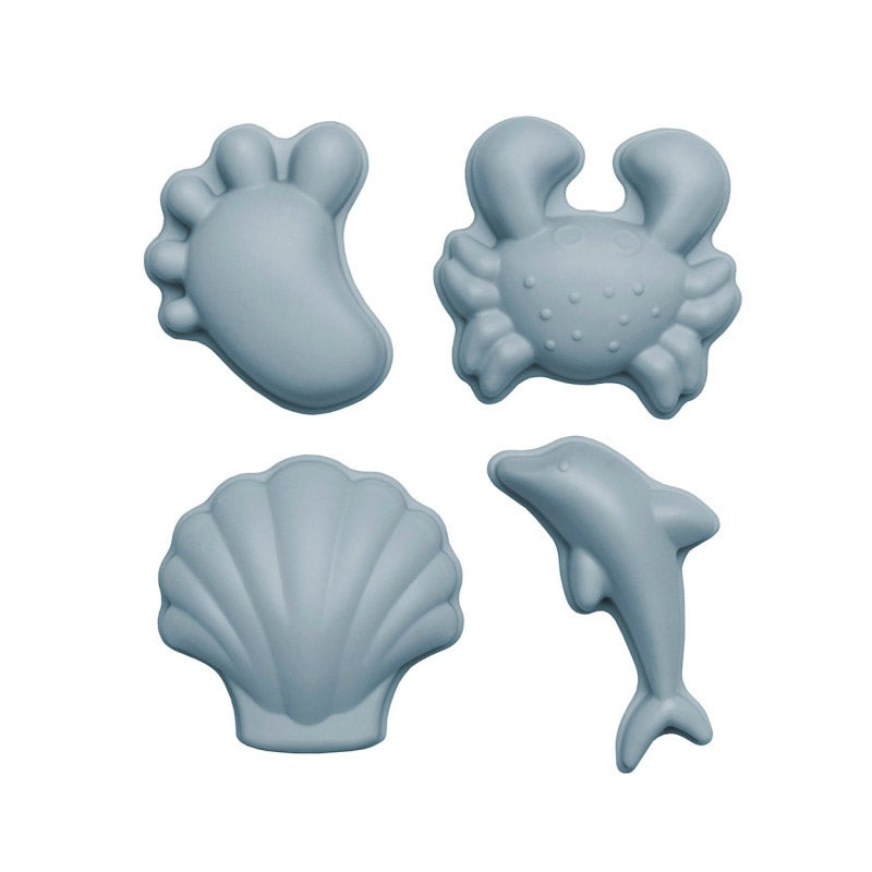 Set de moldes de arena Scrunch azul pastel