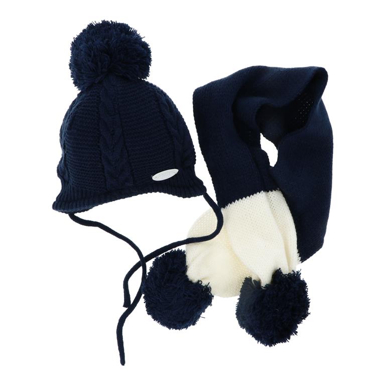 Set gorro trenza y bufanda 6-12 meses