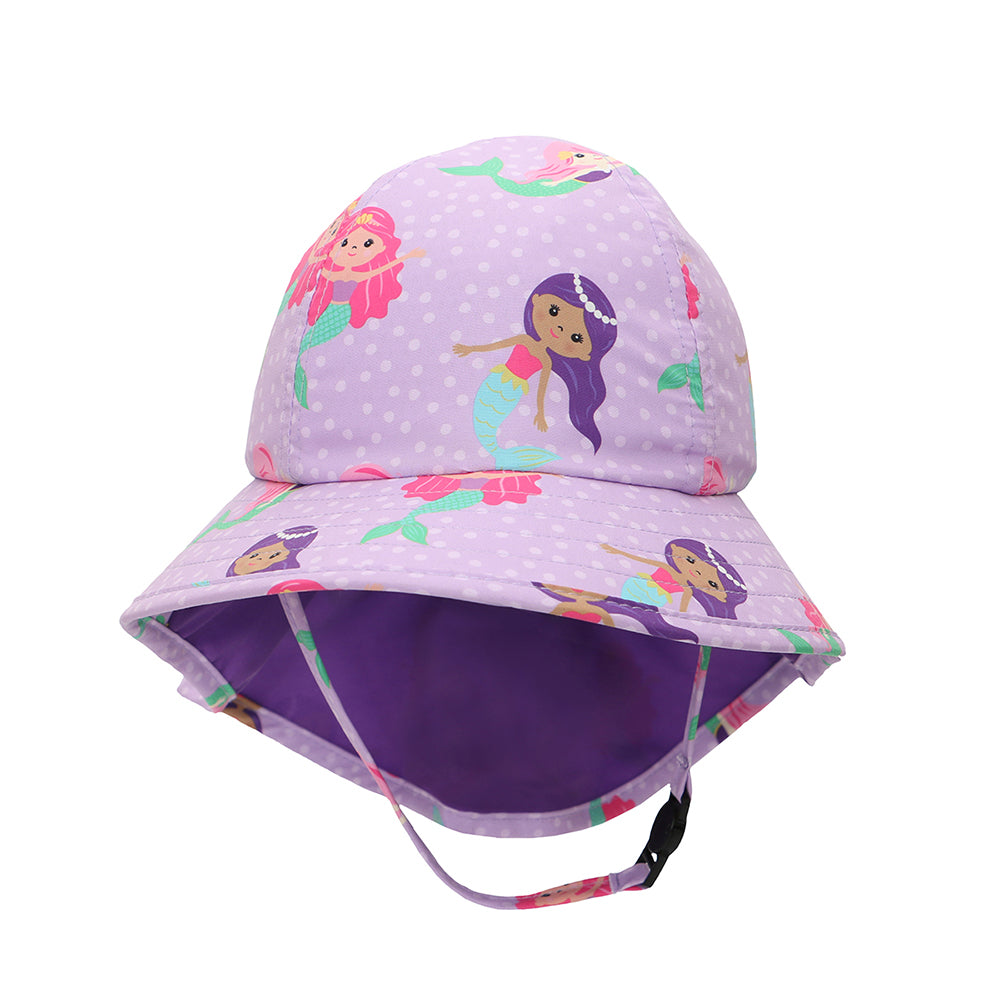 Gorrito de playa con protección Upf50+ Sirena Zoocchini