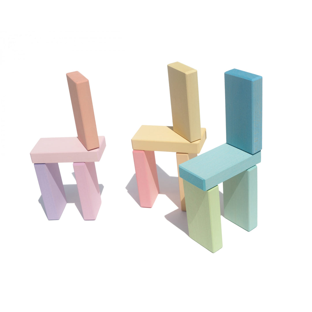 Tablitas pequeñas de madera pastel Ocamora