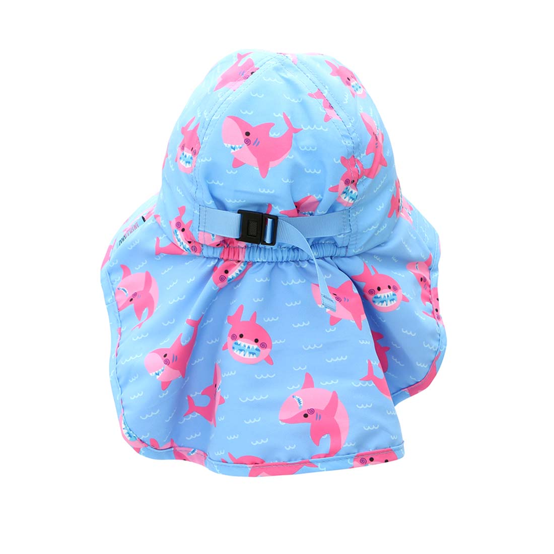 Gorrito de playa con protección Upf50+ Tiburón Rosa Zoocchini