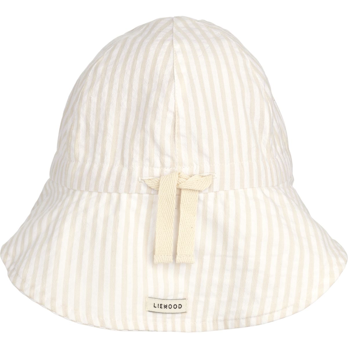 Gorro de algodón organico Liewood White/Sandy