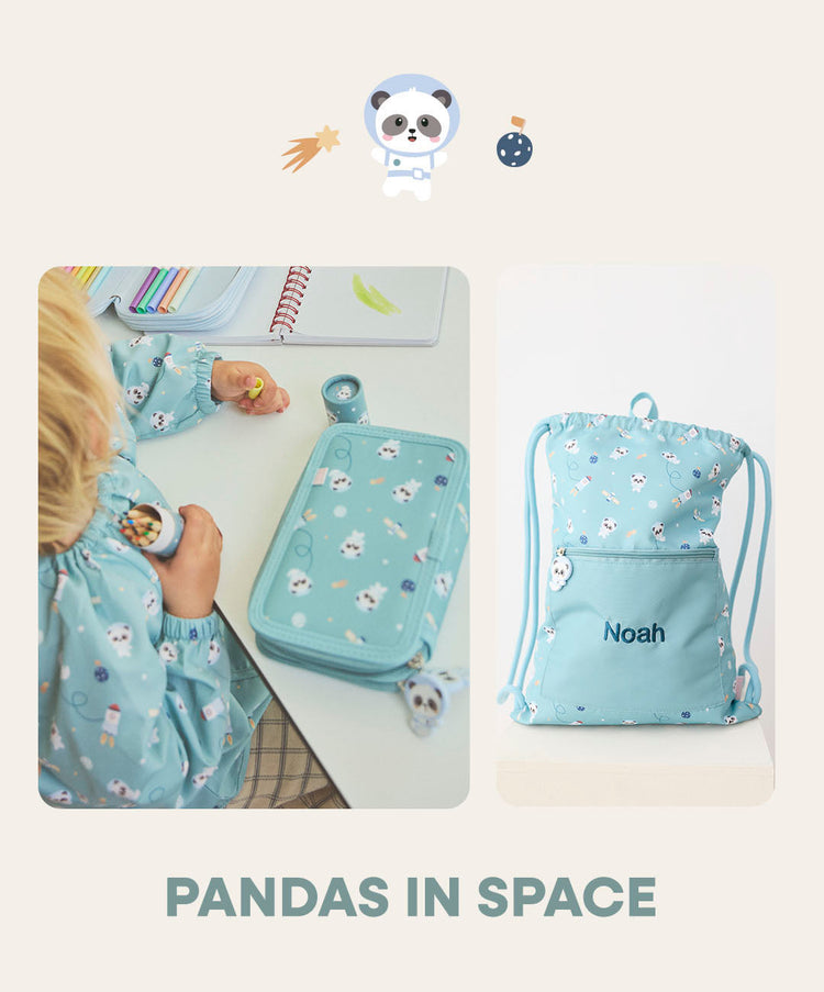 VUELTA AL COLE TUTETE. PRINT Pandas in Space