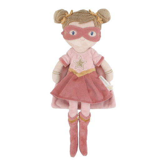 Muñeca blandita 35cm Rosa Superheroína Little Dutch