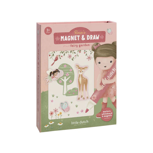 Set de juego magnético Little Dutch - Rosa Fairy Garden