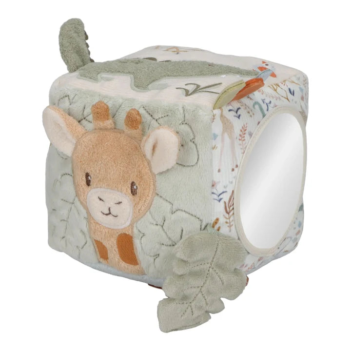 Cubo blando de actividades Little Dutch - Safari Friends