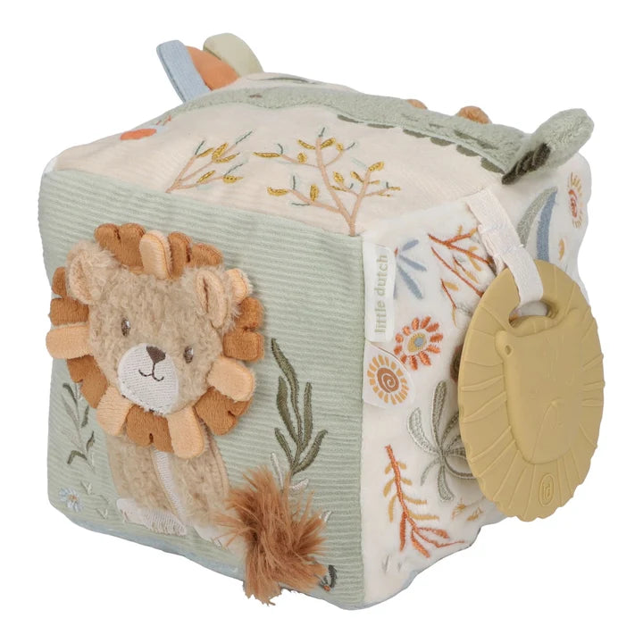 Cubo blando de actividades Little Dutch - Safari Friends