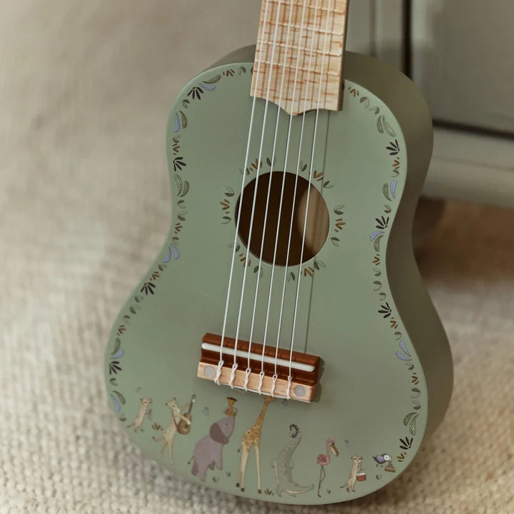 Guitarra de Madera FSC Little Dutch - Safari Friends Verde