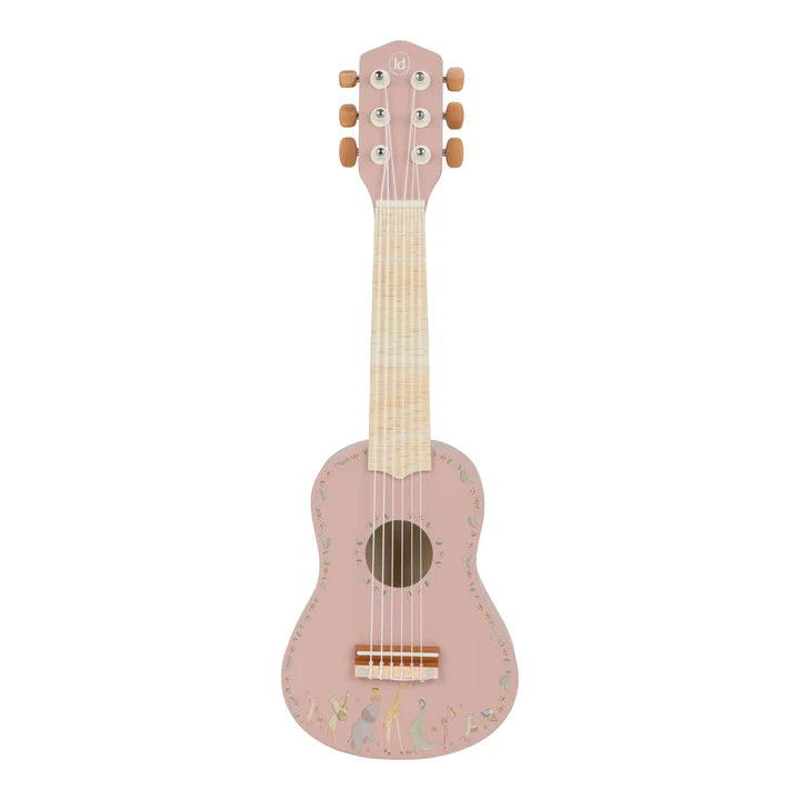 Guitarra de Madera FSC Little Dutch - Safari Friends Rosa