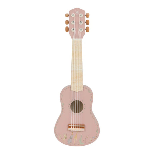 Guitarra de Madera FSC Little Dutch - Safari Friends Rosa