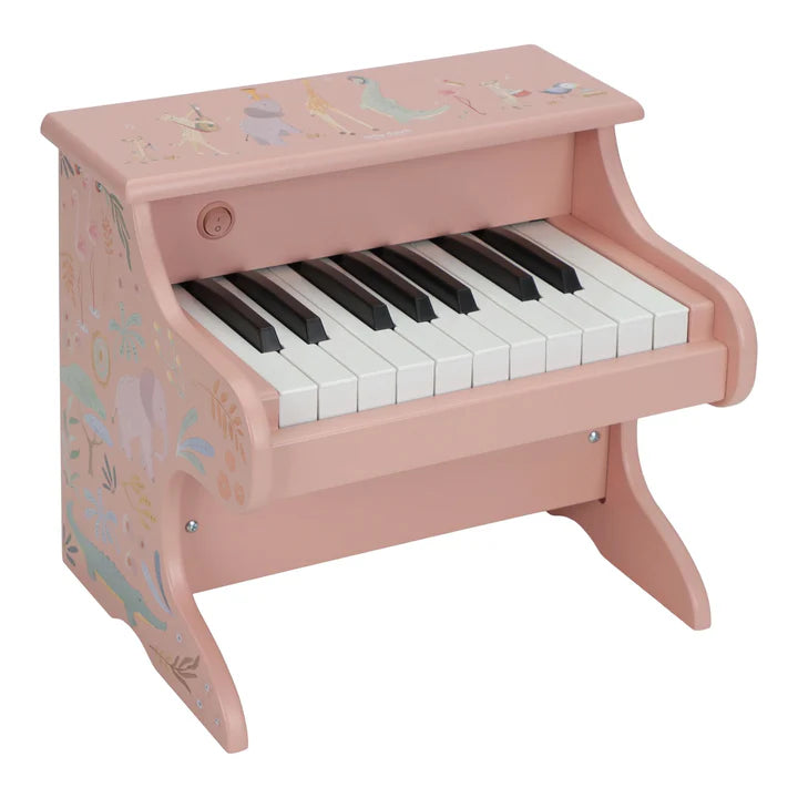 Piano de Madera FSC Little Dutch - Safari Friends Rosa