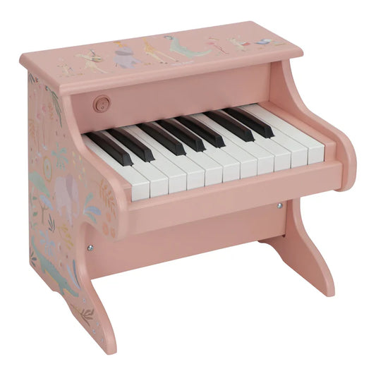 Piano de Madera FSC Little Dutch - Safari Friends Rosa