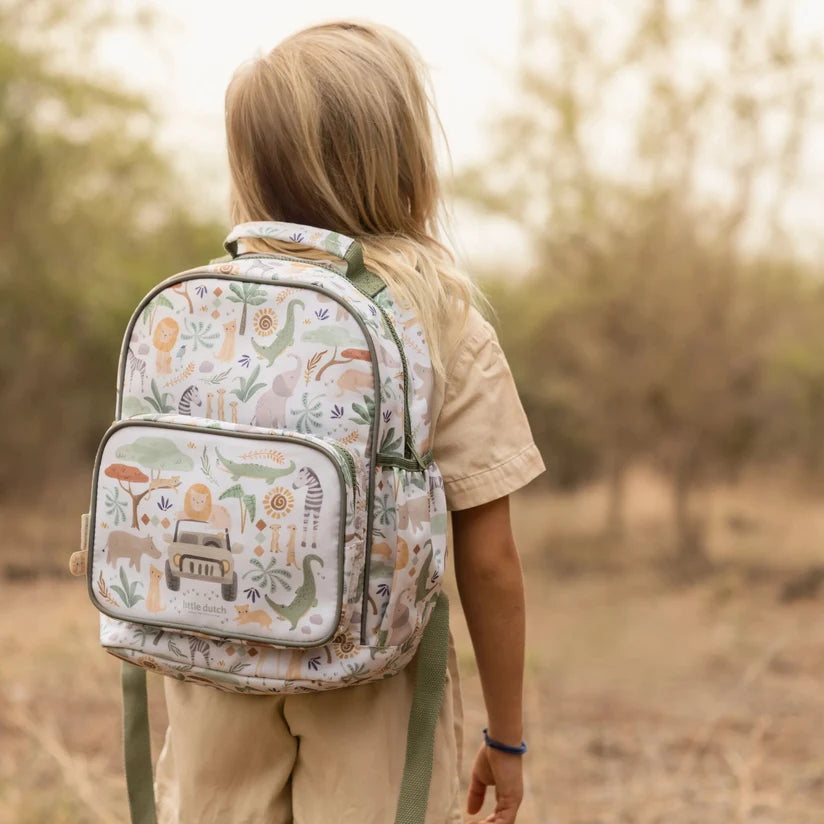 Mochila grande Little Dutch Safari Friends