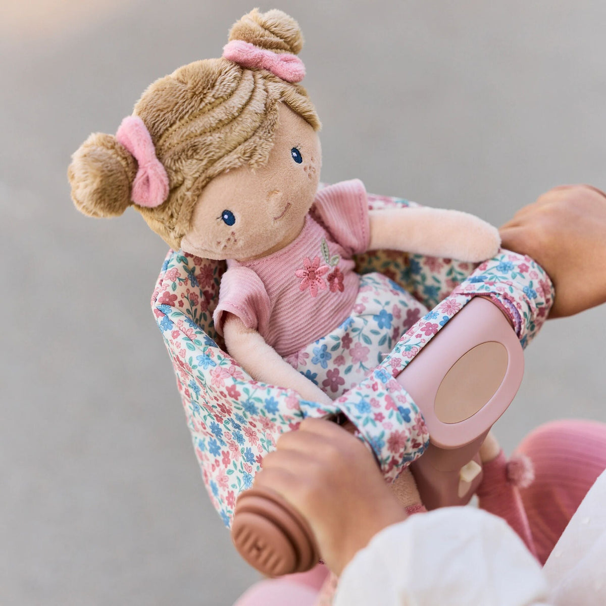 Asiento de bici para muñecas Little Dutch - Rosa