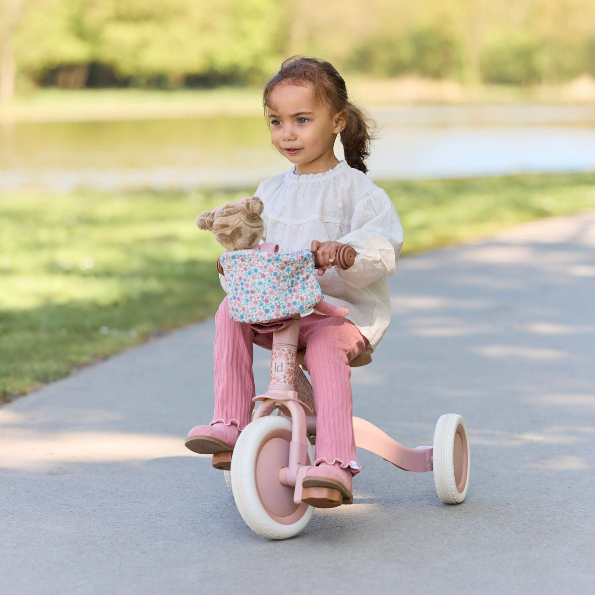 Asiento de bici para muñecas Little Dutch - Rosa