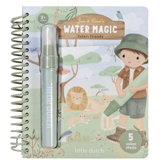 Libro mágico de colorear Little Dutch - Safari Friends Jim