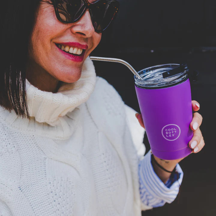 Vaso de Acero Inoxidable 330ml Cool Bottles Colors - Vivid Violet