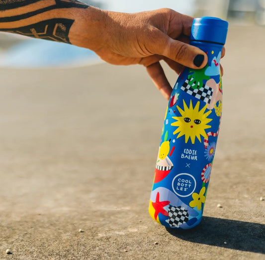 Botella acero inoxidable térmica 500ml Cool Bottles XCLUSIVE - Eddie Baehr - Sunshine Fiesta