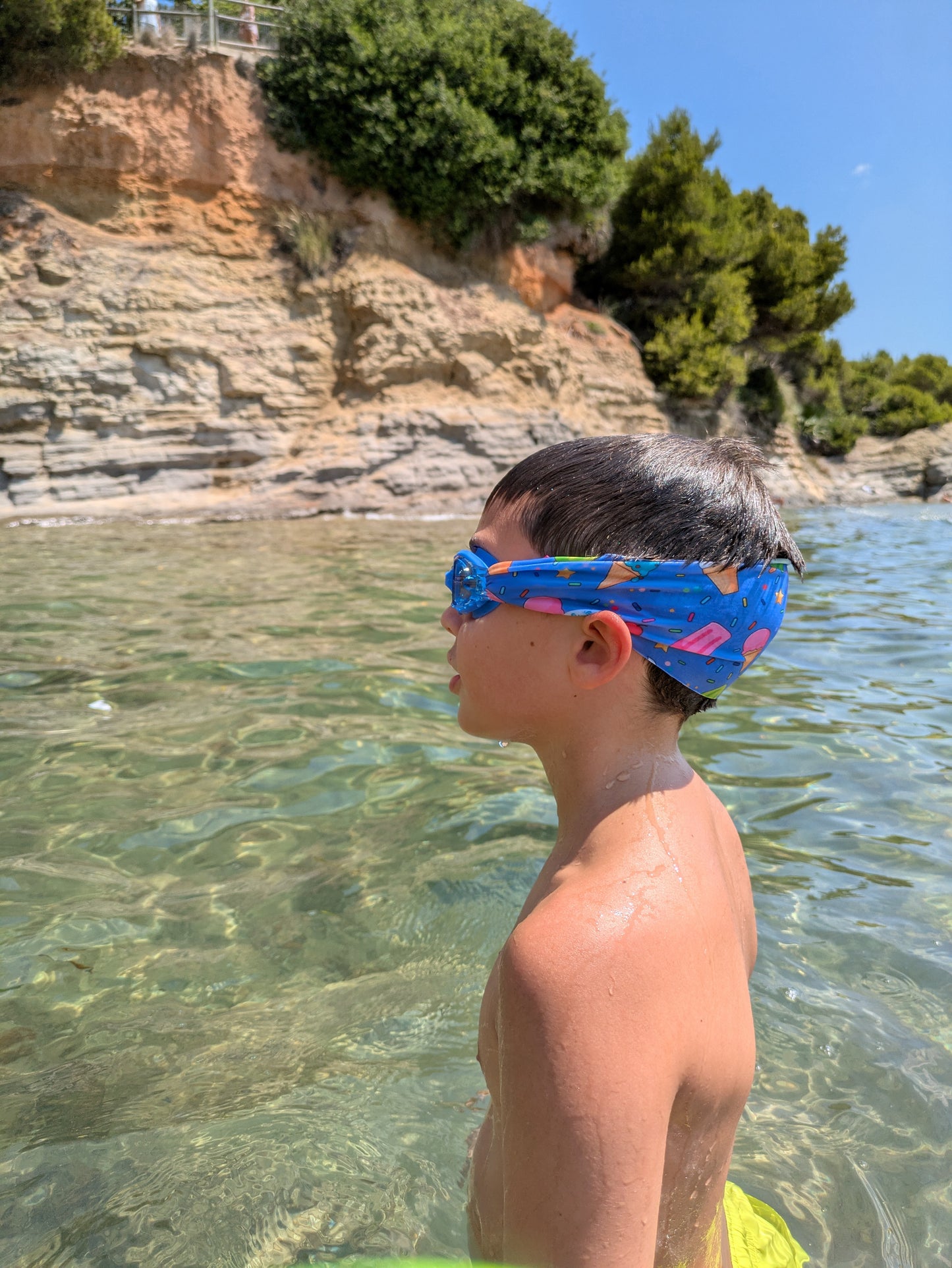 Gafas de Natación Rosa con turbante Fun Water - Infantil Helados
