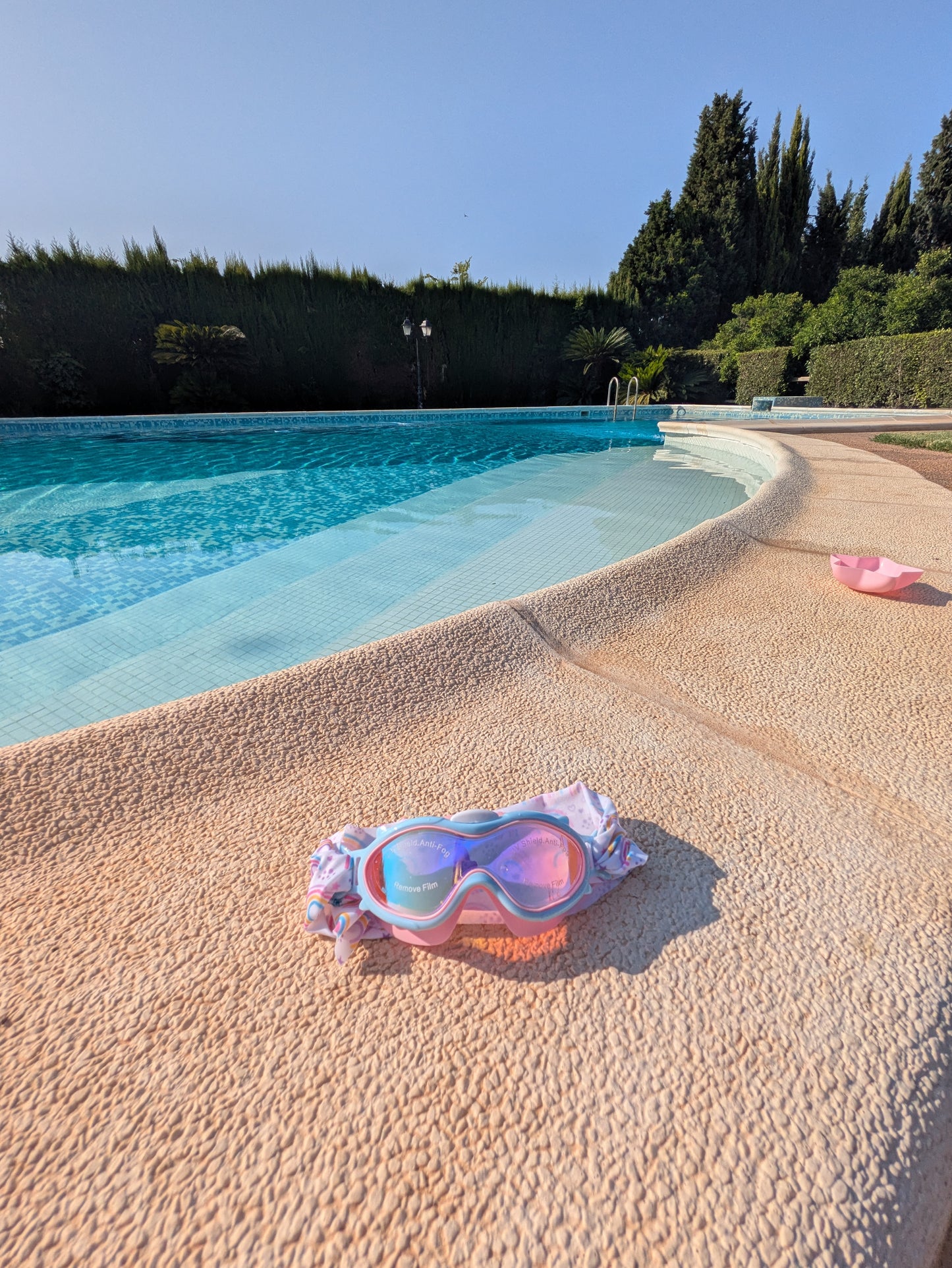 Gafas de Buceo con turbante Fun Water - BabyMask Rosa / Ballenas