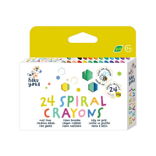 Crayones en espiral - 24 colores Haku Yoka