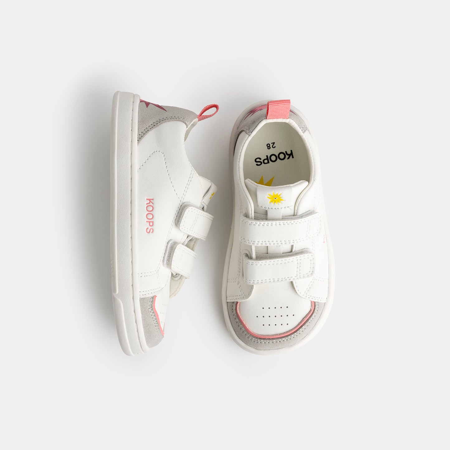Deportivas Kids Koops - Rafi Blanco Rosa