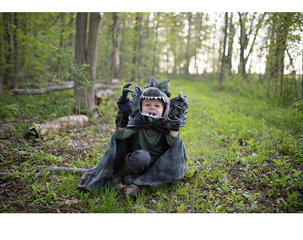 Disfraz capa Grandasaurus Dilophosaurus con garras - Great Pretenders