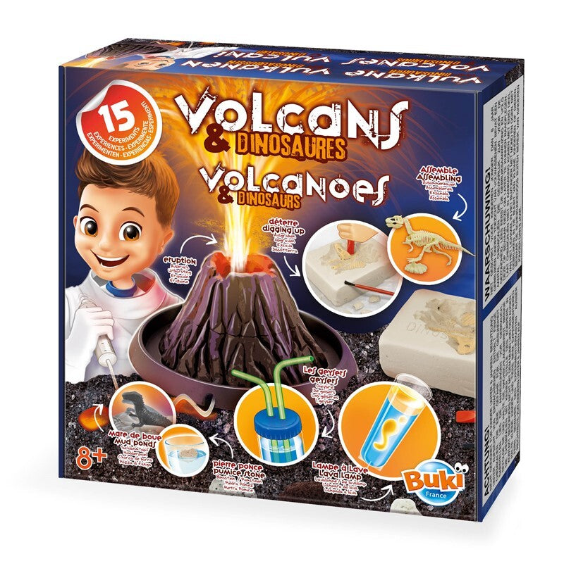 Kit de experimentos Volcanes y Dinosaurios BUKI