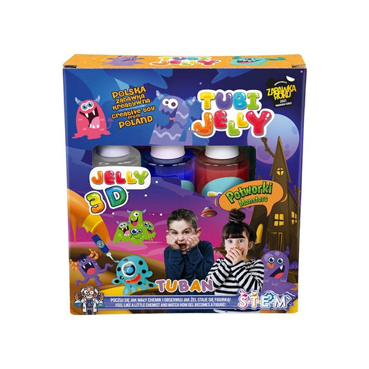 Juego figuras 3D Tubi Jelly Monstruos - Tuban