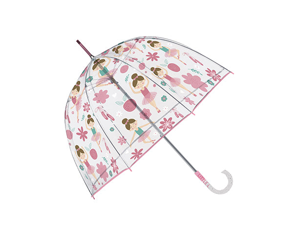 Paraguas transparente cúpula Ballerinas 68 cm Little L