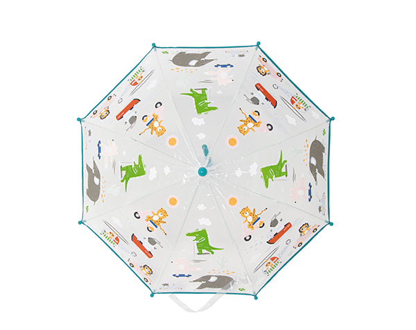 Paraguas transparente Animals & Transport 70 cm Little L