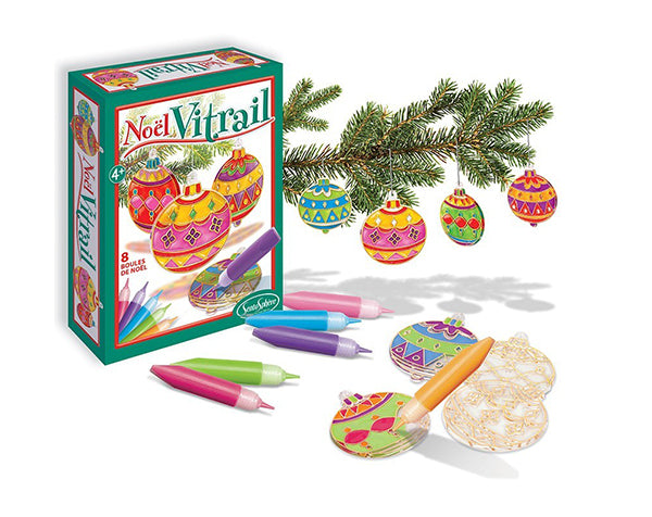 Bolas de Navidad para pintar Noël Vitrail - Sentosphère