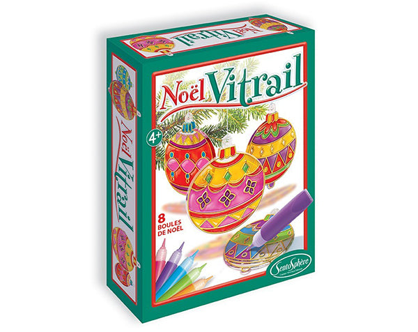 Bolas de Navidad para pintar Noël Vitrail - Sentosphère