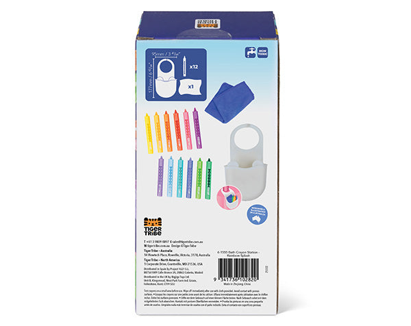Ceras para la bañera Bath Crayon Station Rainbow Splash - Tiger Tribe