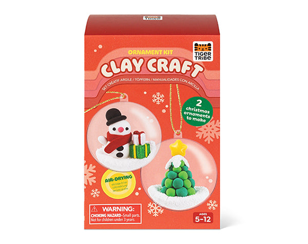 Kit de arcilla Bolas de Navidad Snowman and Tree - Tiger Tribe