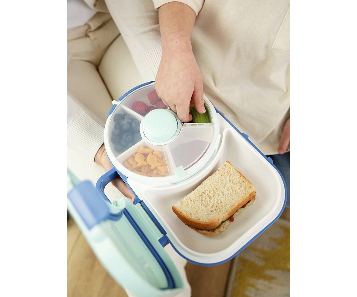 Caja de Almuerzo Spinner 2 in 1 Lunchox Blueberry Blue - GöBe