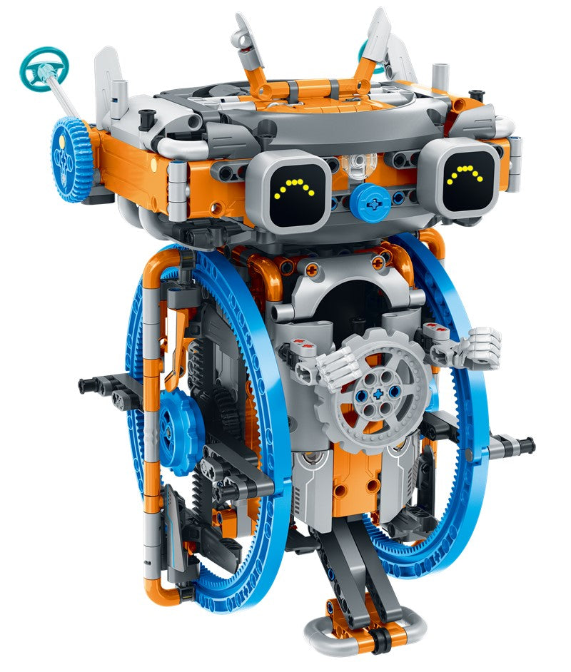 Robot radio control azul y naranja 5 en 1 - 746 piezas iMMaster