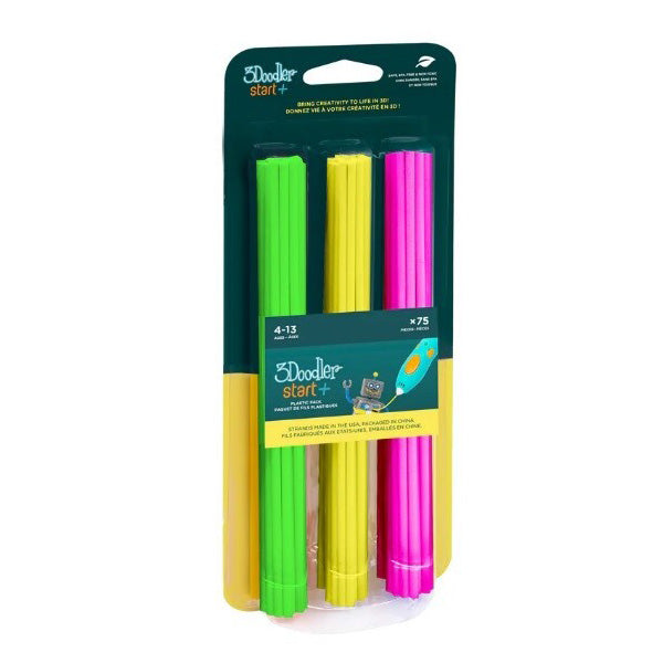 Set de recambios 75 filamentos fluorescentes Start+ - 3Doodler