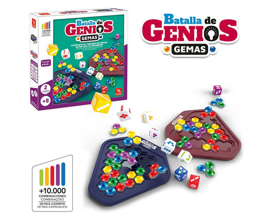 Juego de lógica Batalla de genios Gemas Lúdilo