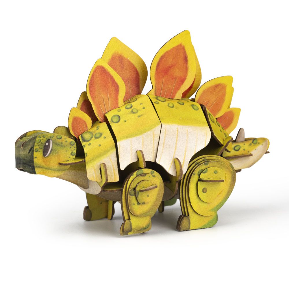 Puzzle 3D con sonido - Stegosaurus MierEdu