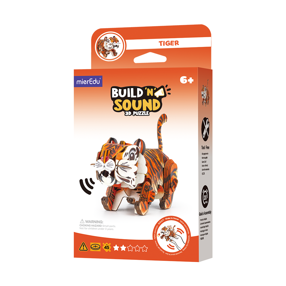 Puzzle 3D con sonido - Tigre MierEdu