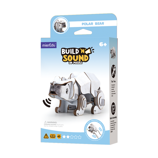 Puzzle 3D con sonido - Oso Polar MierEdu