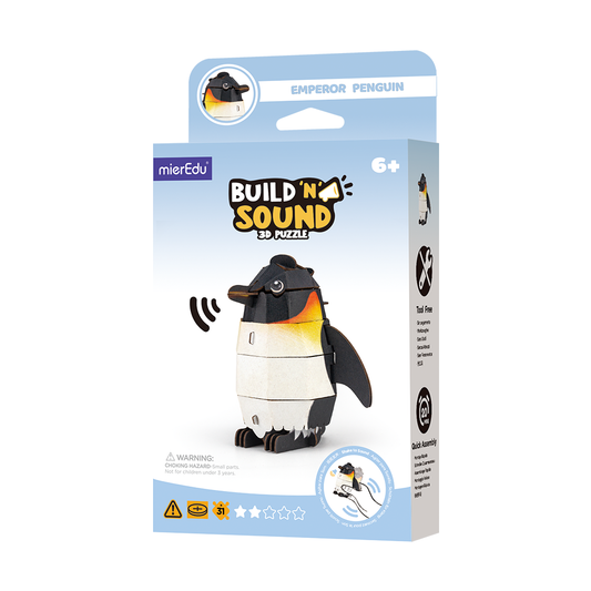 Puzzle 3D con sonido - Pingüino MierEdu