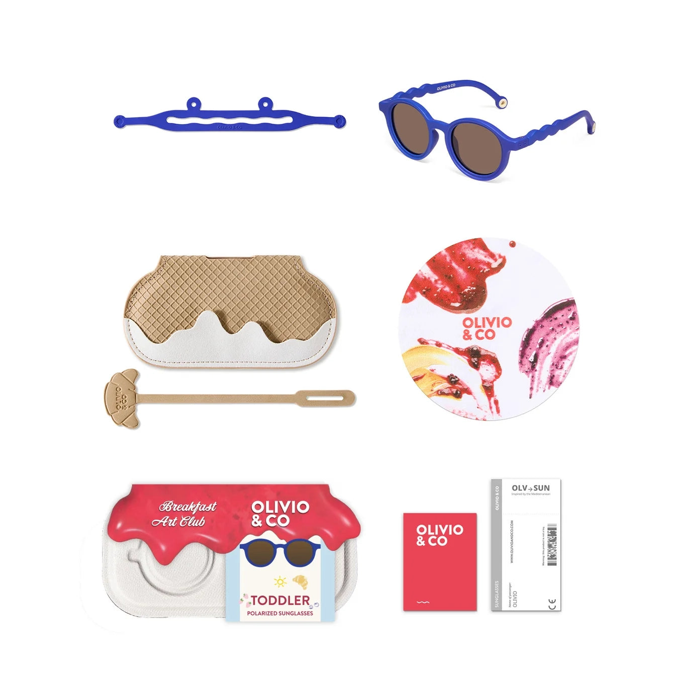 Gafas de Sol OLIVIO & CO - Toddler 18-36m Oval Midnight Berry