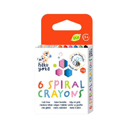 Crayones en espiral - 6 colores Haku Yoka