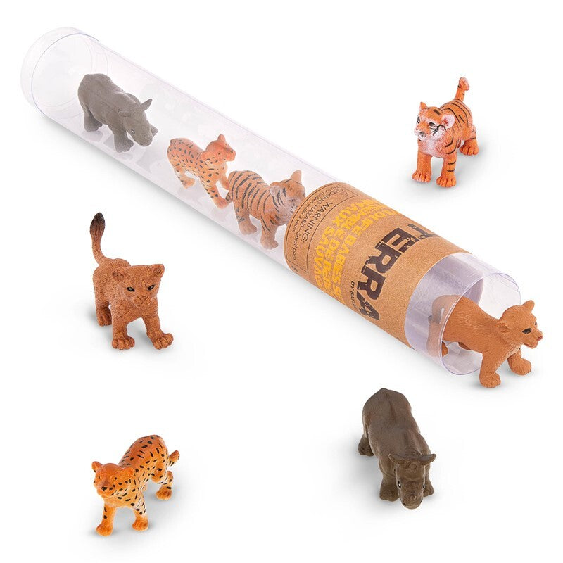 Tubo de 8 animales salvajes 5-7cm - Terra