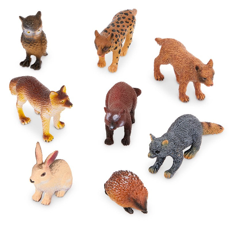 Tubo de 8 animales del bosque 4-9cm - Terra